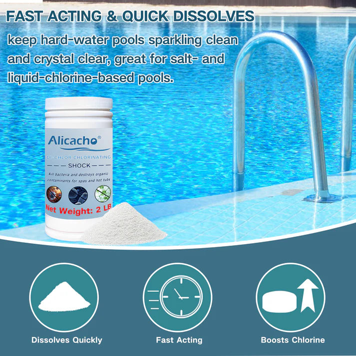 Alicacho Sodium Dichlor Chlorine Shock Granules for Sanitizing Swimming Pools